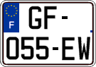 French license plate, SIV (ordinary)
