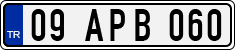 License plate of Turkey, Regular plates