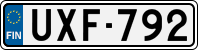 License plate of Finland, Cars