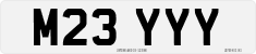 License plate of the United Kingdom, 1983 year system