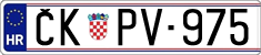 License plate of Croatia, Oldtimers