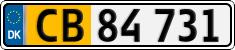 License plate of Denmark, Lower-taxed commercial vehicles