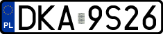 License plates of Poland, Regular car plates