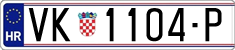 License plate of Croatia, Regular plates