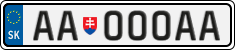 License plate of Slovakia, Vanity Plates