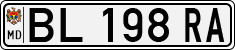 License plate of Moldova, Trailers (1992)