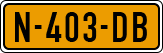 License plate of the Netherlands, Cars