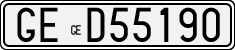 License plate of Italy, Cars (1927 year series)