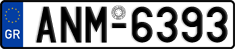 License plate of Greece, Cars