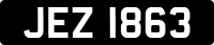 License plate of the United Kingdom, Northern Ireland (1966)