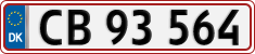 License plate of Denmark, Regular plates