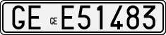 License plate of Italy, Cars (1927 year series)
