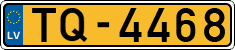 License plate of Latvia, Taxi