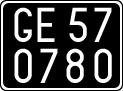 License plate of Italy, Cars (1927 year series)