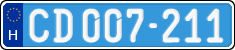 license plates of Hungary, Diplomatic