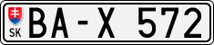 License plate of Slovakia, Provincial governments, university rectors