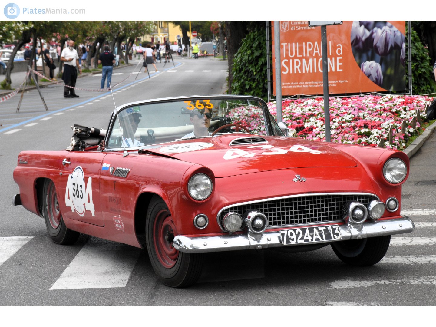 7924 AT 13, Ford Thunderbird 1st gen 1957 Convertible, 2nd facelift, 1956–1957