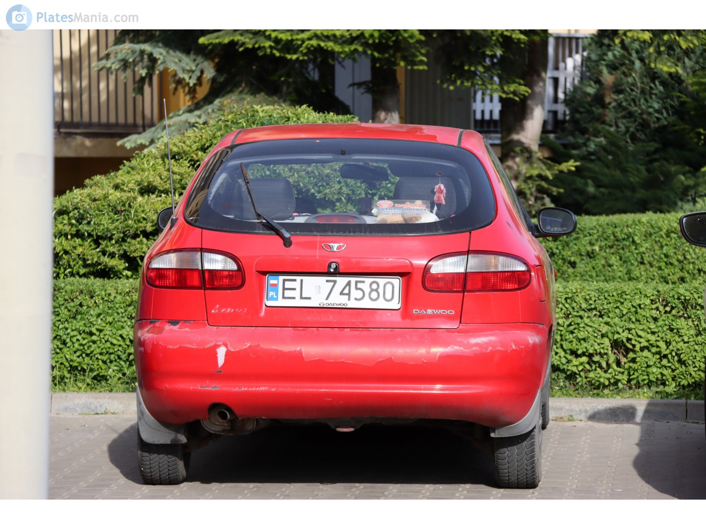 EL 74580, Daewoo Lanos 1st gen 3-door Hatch (T100/T150), 1997–2003