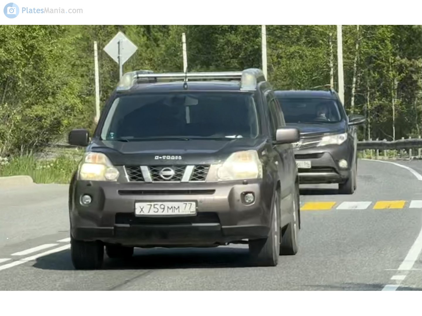 х 759 мм 77, Nissan X-Trail 2nd gen (T31), 2007–2010