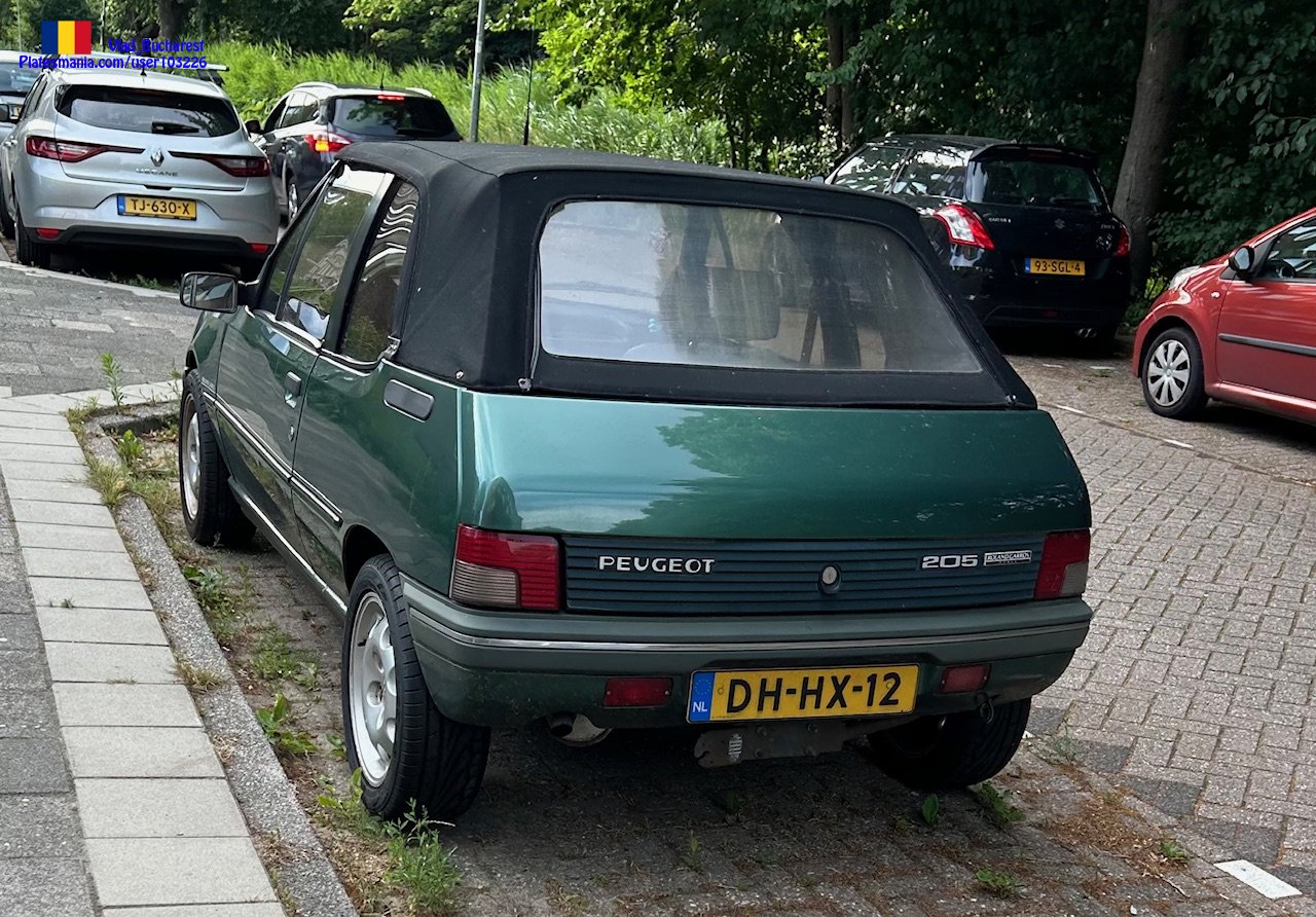 DH-HX-12, Peugeot 205 1st gen 3-door Hatch (20A/C), 1983–1998