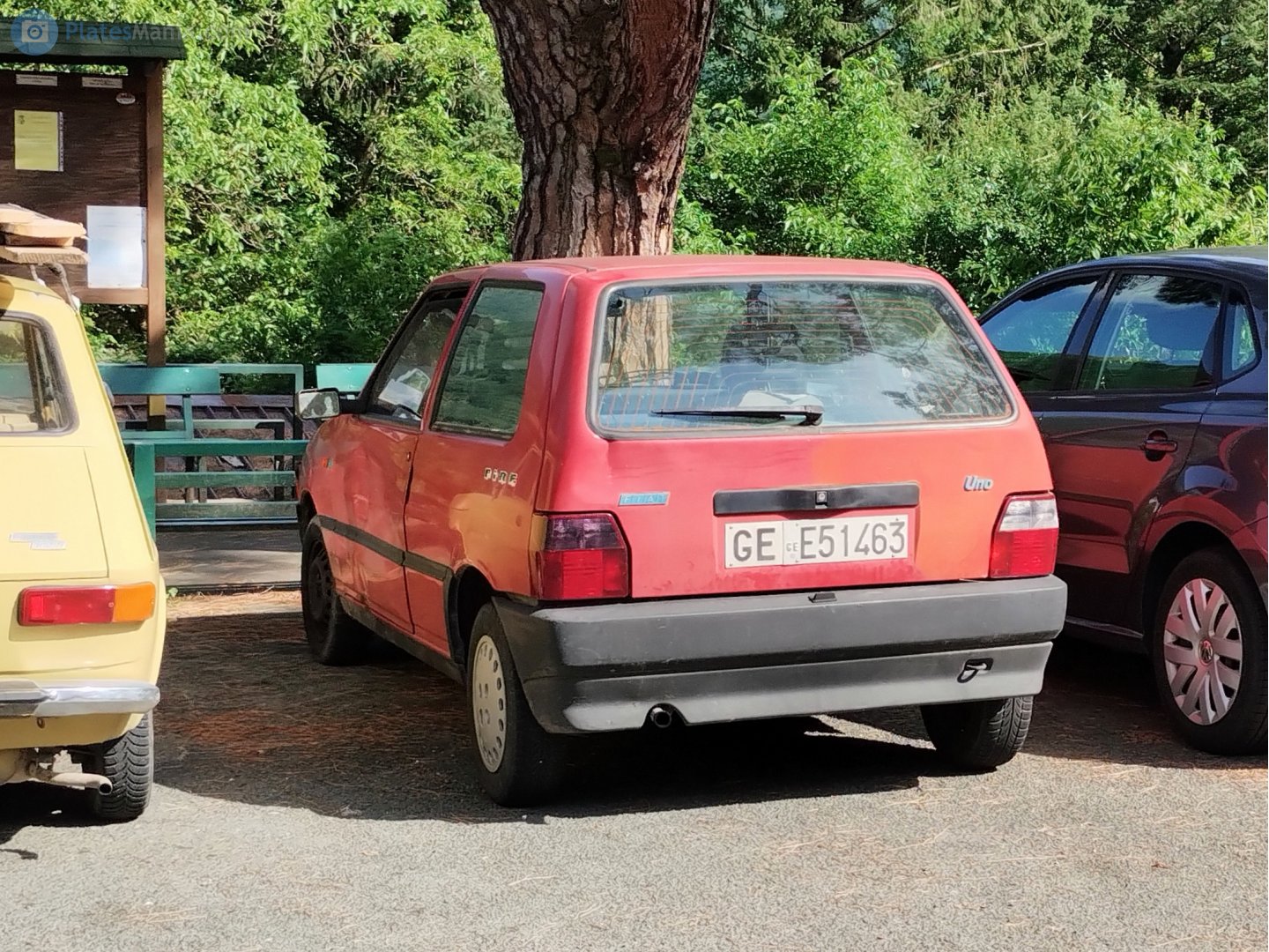 GE E51483, FIAT Uno 1st gen 3-door Hatch (146), facelift, 1989–1995 (–2003 in some markets)