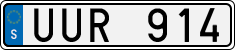 License plate of Sweden, Regular plates