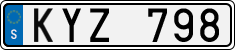 License plate of Sweden, Regular plates