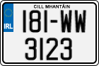 License plate of Ireland, Regular plates