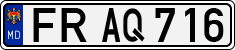 License plate of Moldova, Cars (1992)