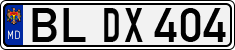 License plate of Moldova, Cars (1992)