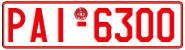 License plate of Greece, Tax-exempt vehicles