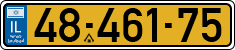 License plate of Israel, Regular plates