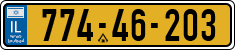 License plate of Israel, Regular plates