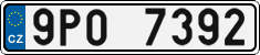 License plate of the Czech Republic, Cars (2001)