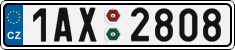 License plate of the Czech Republic, Cars (2001)
