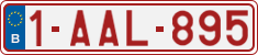 License plate of Belgium, Regular plates (2010)