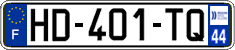 French license plate, SIV (ordinary)