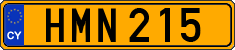 License plate of Cyprus, Regular plates
