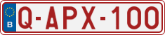 License plate of Belgium, Regular plates (2010)