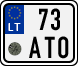 License plate of Lithuania, Mopeds