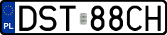 License plates of Poland, Regular car plates