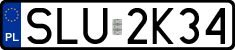 License plates of Poland, Regular car plates
