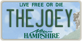 New Hampshire, Vanity Plates