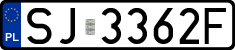 License plates of Poland, Regular car plates