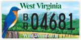 West Virginia, Specialty plates (X/X 12345)