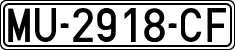 License plates of Spain, 1971 year series