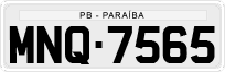 License plate of Brazil, Private owners (1990)