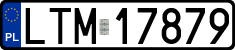 License plates of Poland, Regular car plates