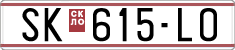 License plate of North Macedonia, Regular plates (1993)