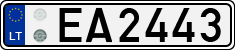 License plate of Lithuania, Electric vehicles